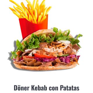 Menú kebab normal 