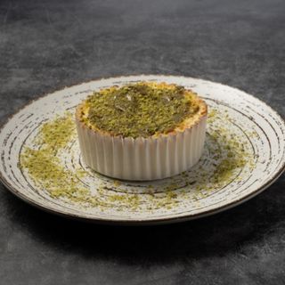 tarta de queso y pistacho