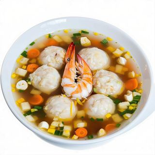 Sopa De Bola De Mariscos