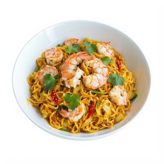 32C Fideos de Arroz + Curry y Pollo