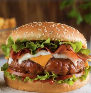 Hamburguesa con jalapeños