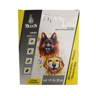 Краплі Фіпро-Люкс 10 -25 кг., 1 піпетка