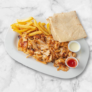 Shaorma de PUI Ia farfurie