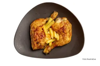 1/2 pollo + patate + pepsi