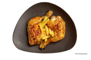 1/2 pollo + patate + pepsi