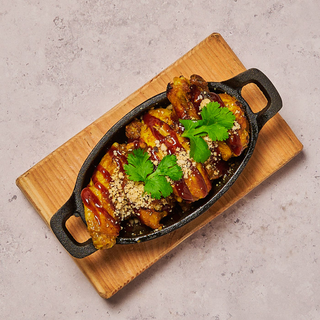 Alitas de pollo con BBQ oriental