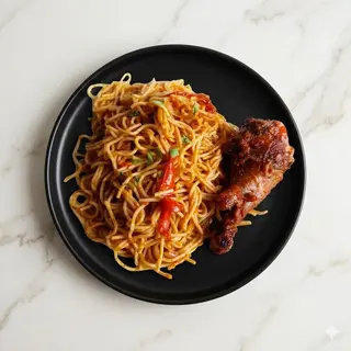 Jollof Spag Chicken