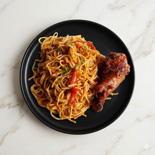 Jollof Spag Chicken
