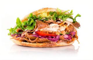 Rollo de pita con carne