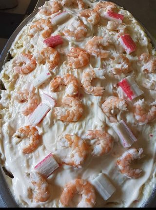 Media ensaladilla de gambas 