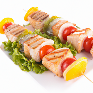 Brochettes De Poisson A La Méditerranéenne