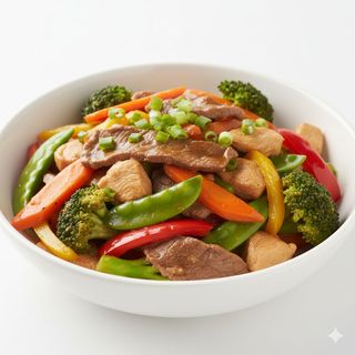 Misto di carne con verdure miste