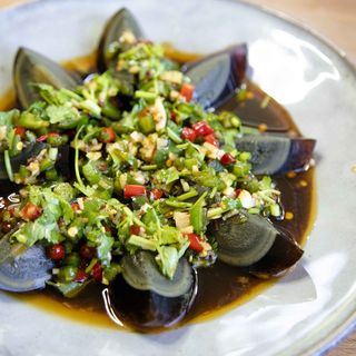 Preserved eggs & Green Pepper