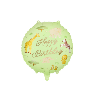 BALON Happy Birthday safari
