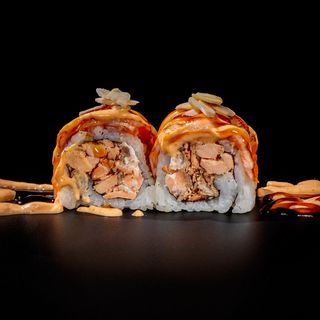 W118 Uramaki Salmón Bbq Picante (8 Uds.)