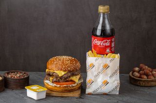 Menu Cheese Burger beef x2