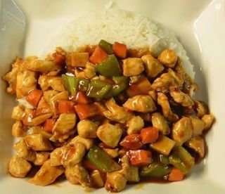 Pollo alla Imperiale e Riso Bianco
