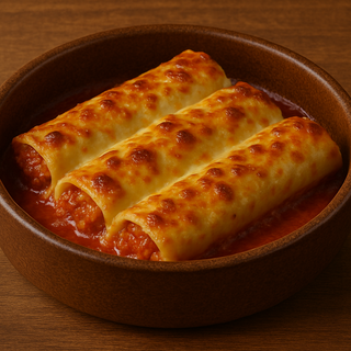 Canelones caseros al horno