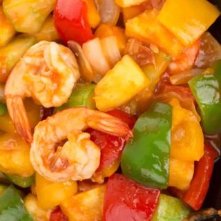 83N-Langostinos Con Salsa Agridulce