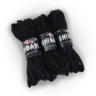 Бавовняна Мотузка Для Шібарі Feral Feelings Shibari Rope, 8 М Чорна