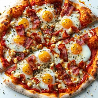 Pizza carbonara normale