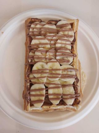 Wafa cu Nutela şi banane