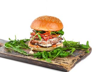 Mexican salsa burger