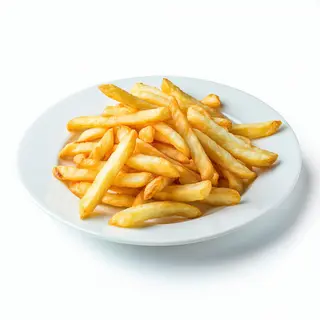 Plato Con Patatas Fritas