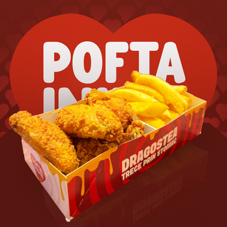 Country Wings cu cartofi