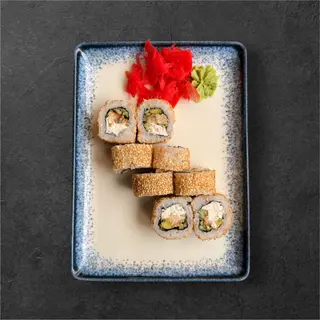 Каліфорнія з вугрем в кунжуті (220г)