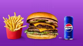 Meniu Dublu Clasic Cheeseburger