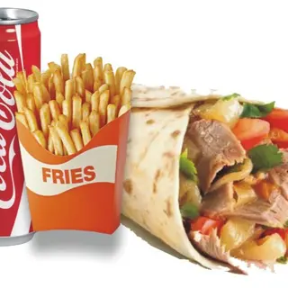 Piadina kebab maxi menù