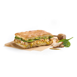 Focaccia De Pollo Mostaza Y Miel