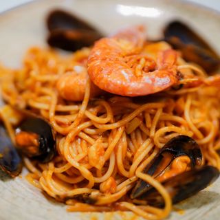 39 Espaguetis Con Frutos De Mar