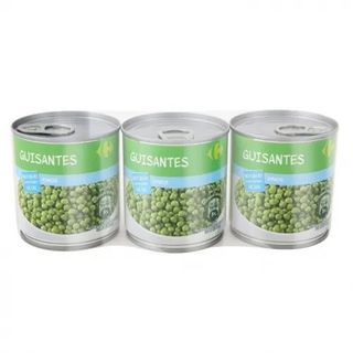 Guisantes Muy Finos Contenido Bajo Sal Carrefour P 3 U 140 G
