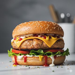 Hamburguesa Americana De Pollo