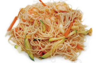 178. Spaghetti di riso con gamberetti