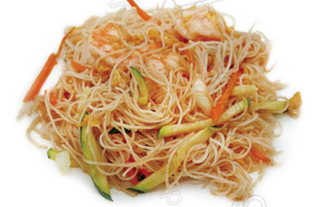 178. Spaghetti di riso con gamberetti