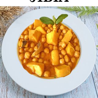 Potaje de Jibia con Garbanzos