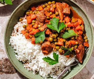 Tocană de vițel cu orez