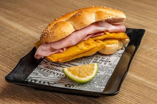 Panelle e mortadella