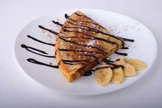 Блин с шоколадом и бананом