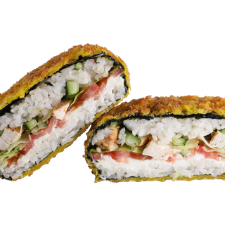 Суши-бургер с курицей 