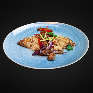 Tacu tacu con lomo salteado