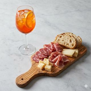 Aperitivo con cocktail piu tagliere