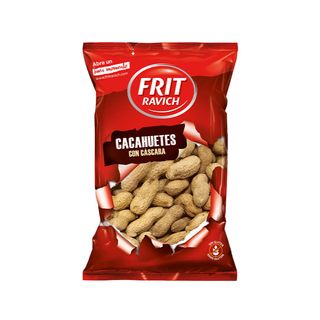 Cacahuetes con Cáscara Tostados Frit Ravich · Bolsa de 125 grs.
