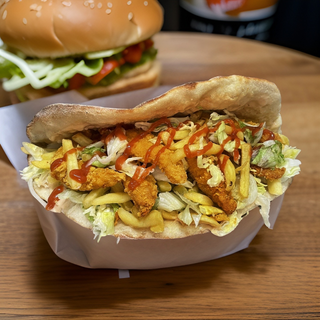 Sandwich cu crispy de pui 600g