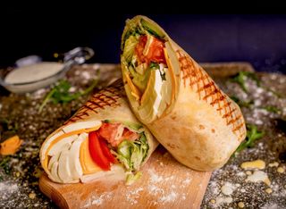 Тортила с пушена сьомга