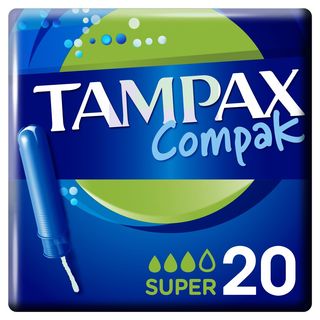 Tampón Super Tampax Compak 20 Uds