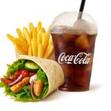 Combo Wrap: Chicken Wrap + Cartofi Pai + Sos + Cola